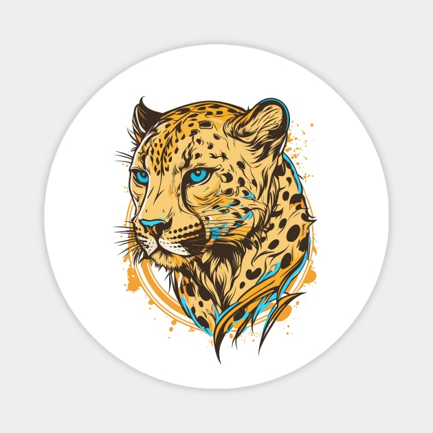 Graffiti Paint Jaguar Creative Magnet by Cubebox